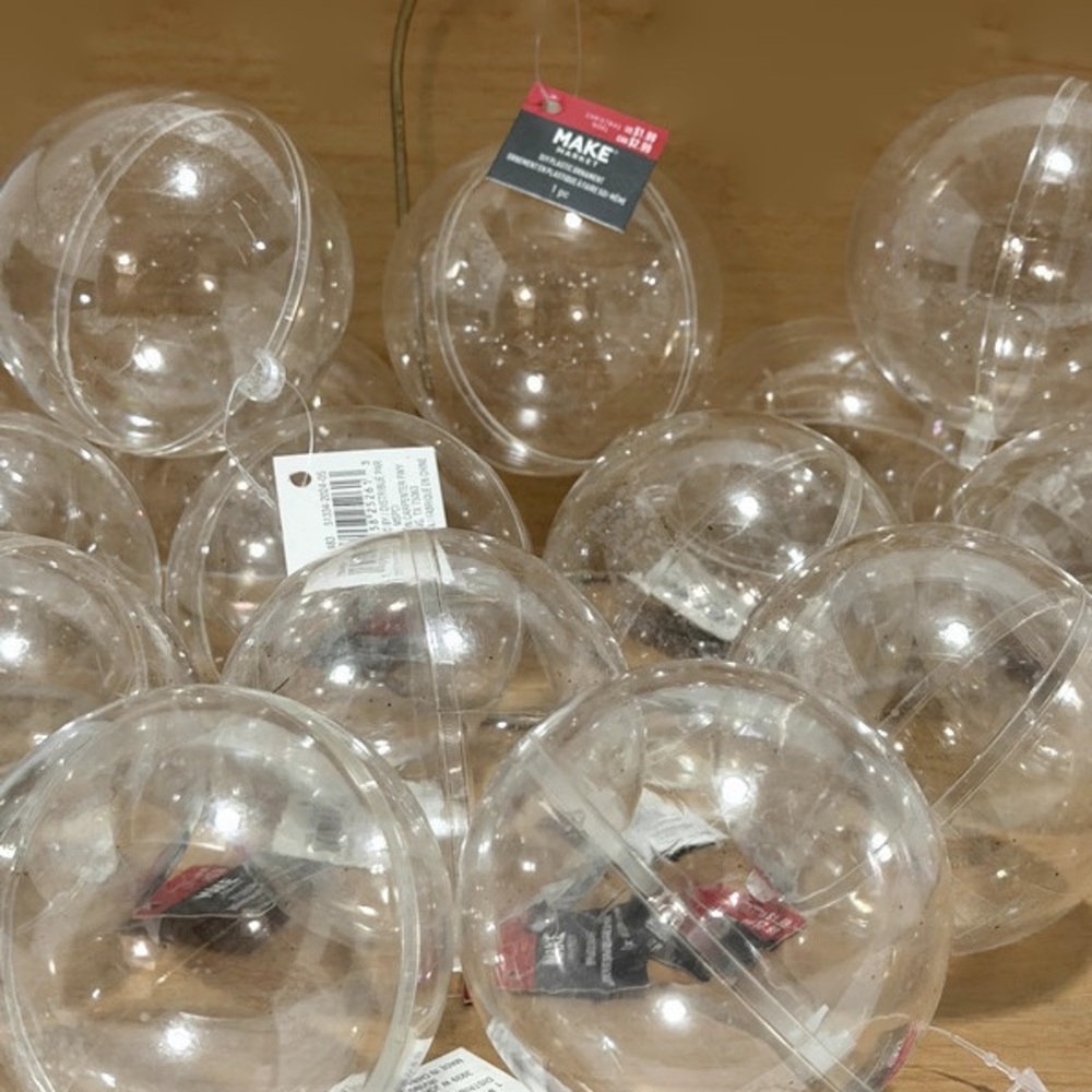 DIY Plastic Craft Ornament Lot 17 Pieces